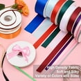 thumbnail image 4 of Cinta de raso de doble cara naranja de 1" x 50 yardas, rollos de cinta de tela de alta densidad de color sólido, ideal para envolver regalos, costura, manualidades, lazos de bricolaje y Navidad, decor, 4 of 4