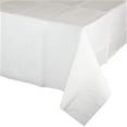 thumbnail image 1 of CPC 54PW 54  X 108  White Paper Tablecloth  1-Ply Plastic 2-Ply Paper; Case 20, 1 of 1