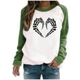 thumbnail image 2 of Wensltd Halloween Sweatshirts Women Fall Long Sleeve Crewneck Loose fit Pullover Tops, 2 of 8