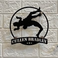 thumbnail image 2 of Handmadetneonsign Personalized Wrestling Martial Art Metal Wall Art Led Lights, Custom Wrestler Metal, 2 of 3