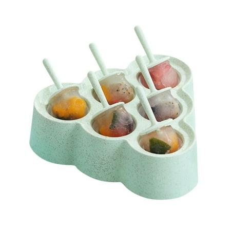 

Begine Clearancewheat Straw Ice Cream Cartoon Mold Diy Ice Tray Homemade Ice Box Ball Ice Mold Popsicle Mold Ice Mold 6 Grid Green Ice Cream Mold Ice Mold