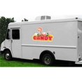 thumbnail image 1 of SignMission D-DC-8-Candy Bars 8 in. Candy Bars Concession Decal Sign - Cart Trailer Stand Sticker Equipment, 1 of 1