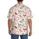 thumbnail image 3 of Fotbe Colorful Bow Knots Camisa Estampada de Manga Corta para Hombre, Casual de Verano, Estilo Playero, Sin Arrugas-Small, 3 of 5