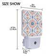 thumbnail image 4 of Yayeee LED Plug in Night Light for The Home with Auto Dusk to Dawn Light Sensors, 2 Pack, Pink Mosaic Pattern, 4 of 6