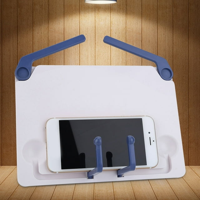 Mesa Ajustable Para Biblioteca de Música Con 2 Brasos, Ángulo Ajustable, Portátil, Ligero, Material ABS, Soporte para Libros, Almohadilla, Descritorio