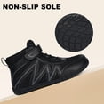 thumbnail image 5 of Kids Youth Wrestling Boxing Shoes for Boys Girls,Pure Black,3 Y, 5 of 7
