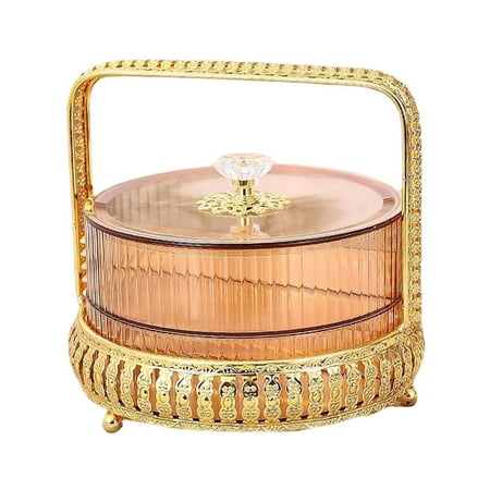 

Acrylic Cake Stand with Lid Cake Plate Salad Bowl Desert Platter Cake Holder Serving Platter for Restaurants Family Diners Pastry Cupcakes Yellow
