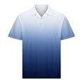 thumbnail image 6 of ZCFZJW Tie Dye Polo Shirts for Men Big and Tall Regular Fit Casual Summer Short Sleeve 1/4 Button up V Neck Henley Shirts Loose Fit Soft Cotton T-Shirts Dark Blue L, 6 of 6