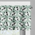 thumbnail image 3 of Ambesonne Animals Valance Pack of 2, Cartoon Panda Bear Heads, 54"X18", Multicolor, 3 of 5