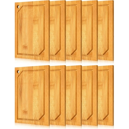 

Bulk 10 Pcs Mini Bamboo Cutting Board Small Kitchen Bar Chopping Board Wooden Cutting Board for Housewarming Gift Children s Baking Painting Class Daily Use (Juice Groove Style 7.9 x 5.5 x 0.4 Inch)
