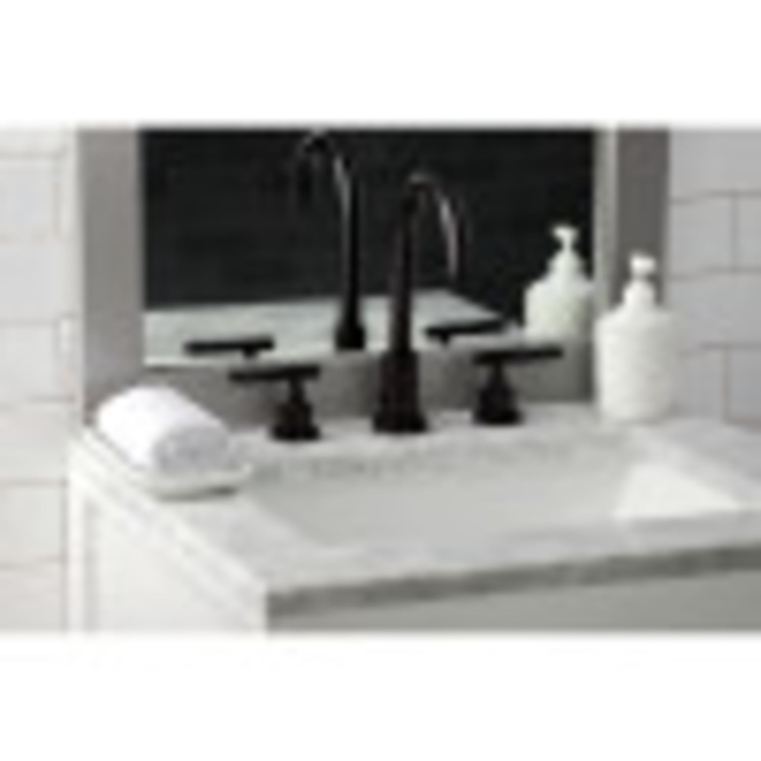 Fauceture FSC8925CKL Kaiser Widespread Bathroom Faucet with Pop-Up Drain, Oil Rubbed Bronze