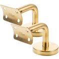 thumbnail image 1 of BRIGHTFUFU 2 Pcs Support de Main Courante Résistant aux Rayures Fixation Design Courbé Doré 11.8x7.9x3.9in, 1 of 8