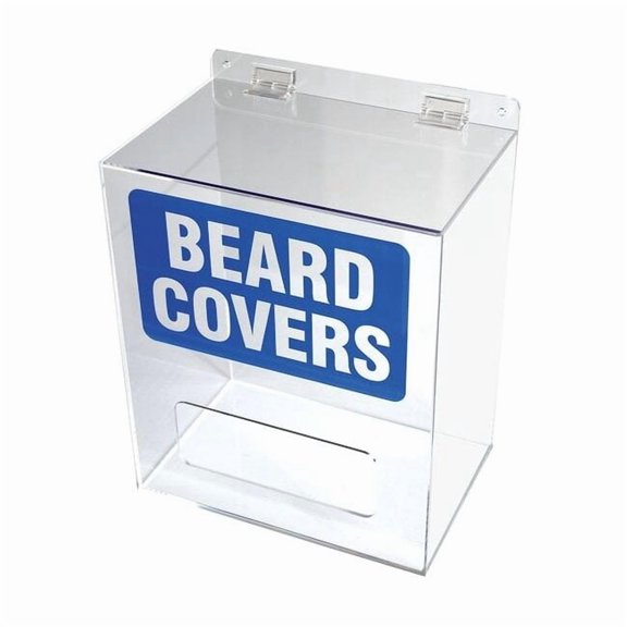 Condor Beard Cover Dispenser,Acrylic,Clear 30ZE59