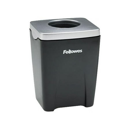 UPC: 0043859471232 | Fellowes 8032801 Office Suites Paper Clip Cup  Plastic  2 1/2 x 2 1/4 x 3 1/4  Black/Silver