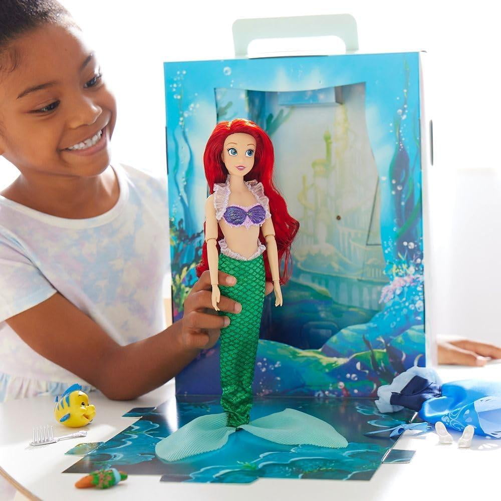 Disney Story Dolls 3 Years and Up Little Mermaid Ariel Dolls, Polyoxymethylene Red Hair, 1.34 lbs