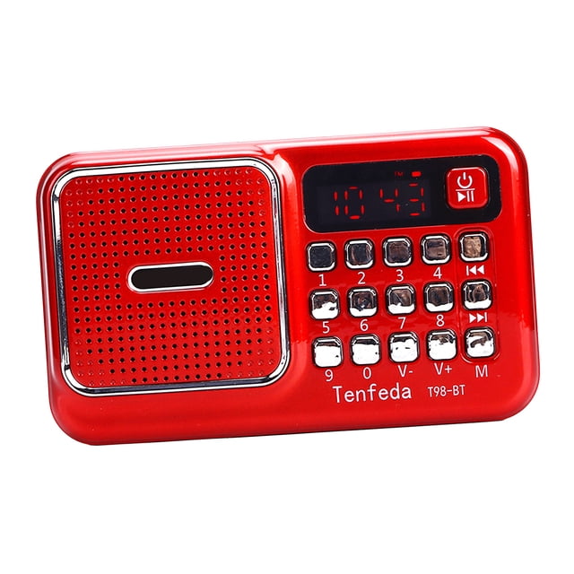 AM Shortwave , AM Removable Lithium Battery Compact HD Sound Quality Multiple Playback Methods for Camping