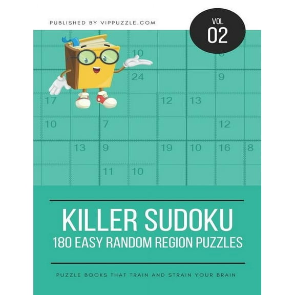 Volume: Killer Sudoku - 180 Easy Random Region Puzzles (Paperback)