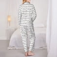 thumbnail image 3 of Bingfone Womens Pajama Sets Cute Goose Print,Long Sleeve Loungewear Pajamas Set-Small, 3 of 8