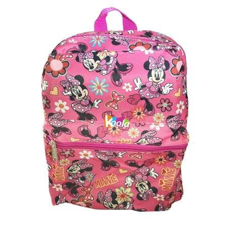 Disney Minnie Mouse 12" Toddler School Backpack Girls Canvas Book Bag