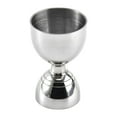thumbnail image 1 of Jigger de acero inoxidable, herramienta de coctelería, vaso medidor de cóctel de doble cabezal Plata, 1 of 9