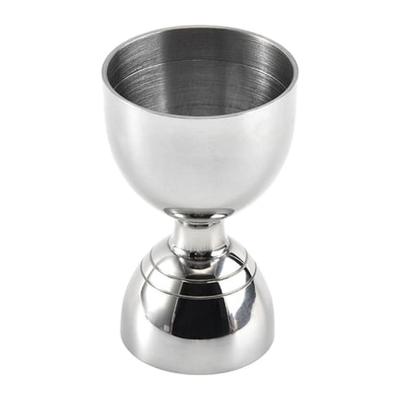 Esquirla Measuring Jigger Stainless Steel Spirit Measuring Cup Cocktail Barware Bell Jigger Double-Headed Design Suitable for Bartending Party Home Kitchen Silver