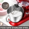 thumbnail image 3 of COKLAI Kitchen Electric Stand Mixer, 7.3QT, 6 Speed Kitchen Mixer with Stainless Steel Bowl, Aluminium Die-casting Head shell,24-month warranty, 3 of 7