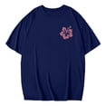 thumbnail image 4 of WILLBEST Women's Tshirts Personalised T Shirts Custom with Face Photos Text In Plus Size Casual Crew Neck Overcut Shoulders Loose Hoodies 4039, 4 of 5