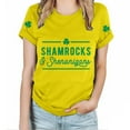 thumbnail image 2 of Outfmvch St Patricks Day Shirt Women St Patricks Day Shirt Womens Tops Wost. Day Funny and Shenanigans Casual T Shirt Casual T Shirt Letters Printed Crew Neck Shirt Wopullover T Shirt Yellow L, 2 of 7