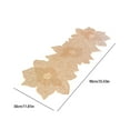 thumbnail image 3 of CuiLiyq Rose Gold Table Runners, 35.4 Inch Flower Shaped Short Table Runner, Washable Table Mats Fall Table Runner for Wedding, Banquet, Birthday, Party, Restaurant (Rose Gold Flower), 3 of 6