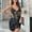 Black, variant on Lilgiuy Women's Fashion Solid Color Suspender Straps Open Back Charming Waist Dress for Beach Holiday Travel