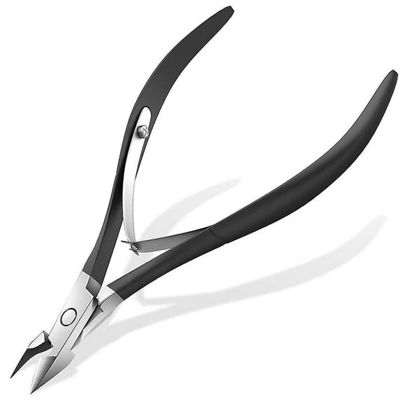 Cuticle Nippers - Stainless Steel Manicure Tools for Cuticles, Black