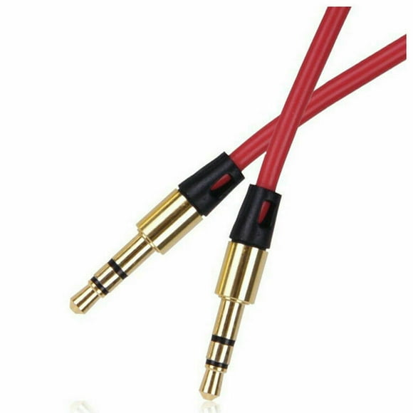 2x Câble Audio Stéréo Tressé Mâle vers Mâle de 3,5 mm Cordon Auxiliaire