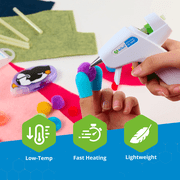 AdTech White Mini Glue Gun - Low Temperature Precision Crafting Tool