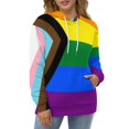 thumbnail image 3 of Flag of Progressive Pride Oversized Hoodies for Women Pullover Womens Clothes with Pocket Mens Ultimate Pullover Hoodie Sweatshirt S-6XL, 3 of 8