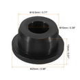 thumbnail image 2 of Uxcell Silicone Rubber Hole Plug 19.5mm Diameter Soft Flexible Stopper for 19mm Hole Black 10 Pieces, 2 of 5