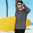 thumbnail image 2 of Tuna Fishing Shirts for Men Long Sleeve UPF 50+ UV Sun Protection Rash Guard Quick Dry for Hiking Running Swimming (Dark Grey 3XL 5#), 2 of 5