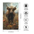 thumbnail image 2 of Fotbe Grassland Sunflower Cow Toalla Premium con Patrón, Toalla de Microfibra de Secado Rápido, Ligera y Altamente Absorbente (27.5x16in), Ideal para Uso Diario, 2 of 6