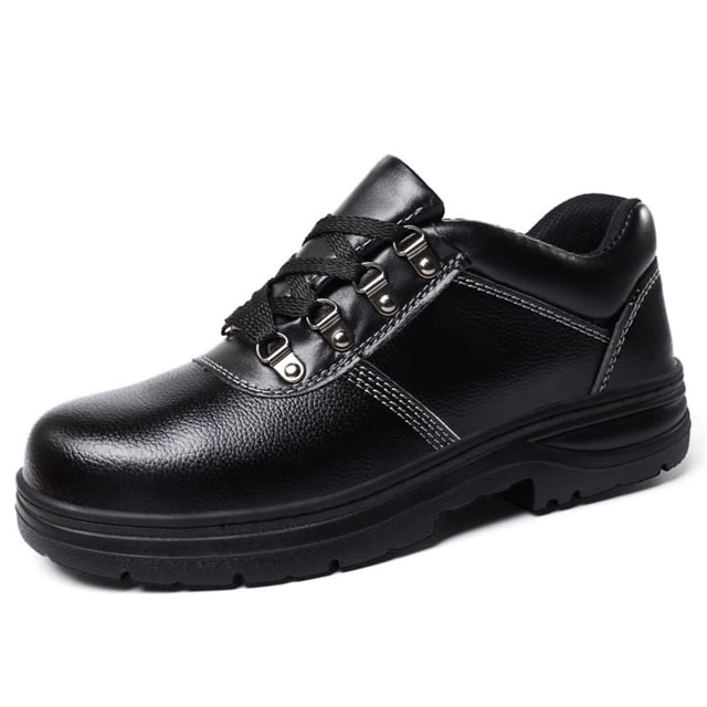 Steel Toe Boots For Men Slip Resistant Work Shoes For Men, Men's Safety Comfortable Walking Sneakers Steel Toe Loafers