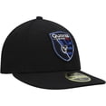 thumbnail image 3 of Men's New Era Black San Jose Earthquakes Primary Logo Low Profile 59FIFTY Fitted Hat, 3 of 4