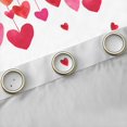 thumbnail image 4 of Feelyou Valentines Day Rose Curtains Pack of 2 (42x84 Each), Love Heart Curtains Blackout, 4 of 6