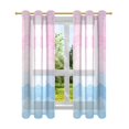 thumbnail image 7 of Yayeee Window Curtains Set of 2 for Living Room Light Filtering 63"x52", Light Pink Stripes, 7 of 7