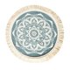 thumbnail image 1 of Placemat Cotton Polyester Round Soft Comfortable Woven Placemat with Tassels for Kitchen Decor A S, 1 of 4
