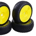 thumbnail image 3 of 4x Pneus et Roues en Caoutchouc pour 1:8 RC, Jaune, 3 of 6