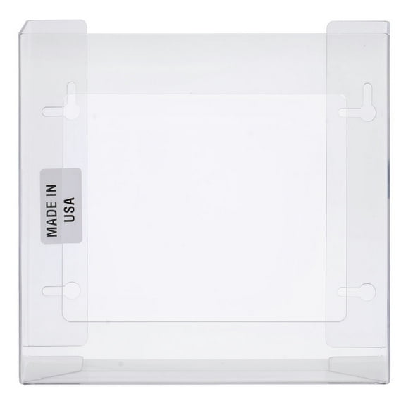 HUBERT® Clear Plastic 2-Box Disposable Glove Dispenser - 10 1/2"L x 3 3/4"D x 10"H