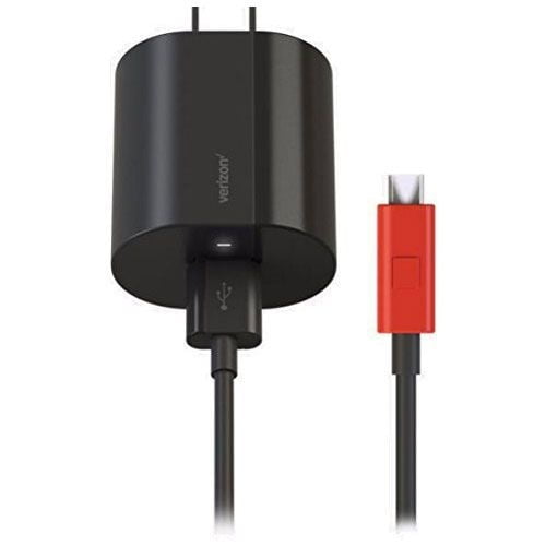 Verizon 24Watt Fast Charge Wall Adapter and 6Ft MicroUSB Cable