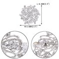 thumbnail image 4 of Broche Flor de Cristal Austriaco para Mujer Color Plata, 4 of 4