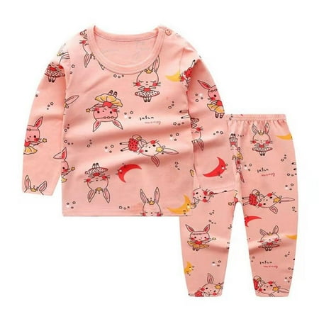 

Patgoal Baby Boys Clothes Baby Kids Pajamas Sets Cotton Newborn Sleepwear Suit Autumn Boys Girls Long Sleeve Tops + pants 2pcs Children Clothing Sets