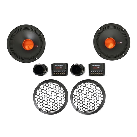 Memphis MJP6C MOJO Pro 6.5inch H20 Resist Component Set w/ 2 MJP6 Woofers & MJPT25 Tweeters