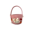 thumbnail image 2 of Easter Basket, Easter Woven Basket with Bunny, Children Cute Candy Bowl with Handle, for Girls and Boys, 2 of 7