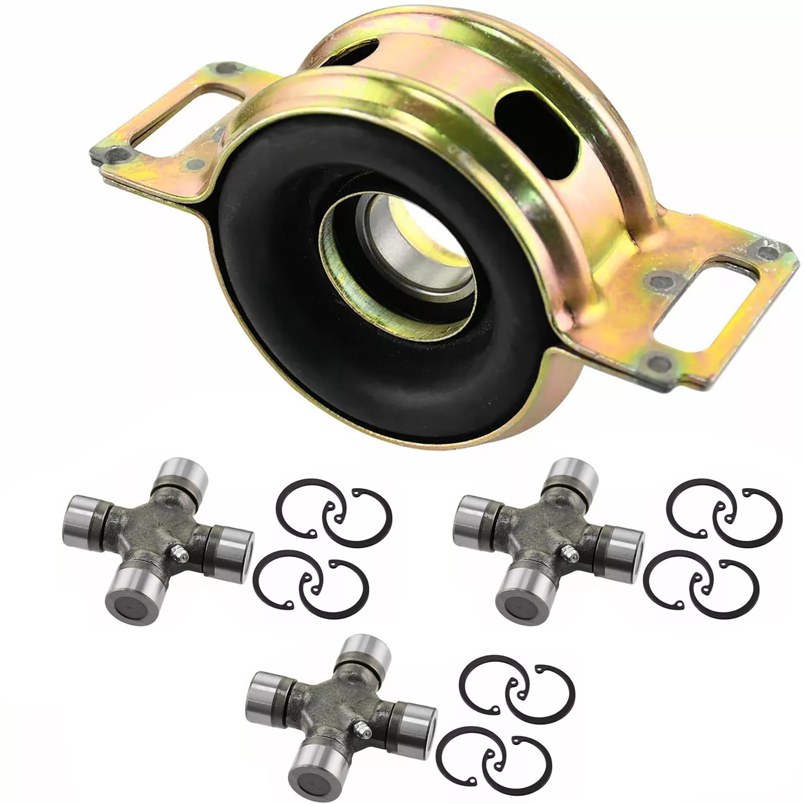 NATEFEMIN Driveshaft Bearing & Spicer U-Joints Set Replacement for Toyota Tacoma 2005-2015 372300K040